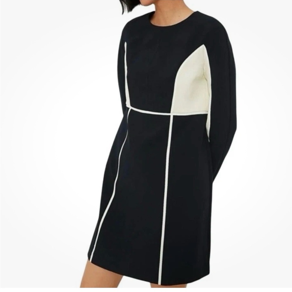 Tuckernuck Black and Cream Long Sleeve Dress - Picture 2 of 5